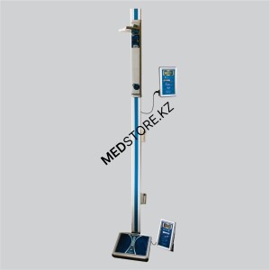 Ростомер электронный медицинский настенный РЭС с Весами напольными медицинскими электронными ВМЭН-150-50/100-И-Д1-А (бат., интерфейс)