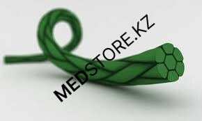 Лавсан плетенный зеленый М5 (2), 75 см, игла атравм. 45мм, № 20