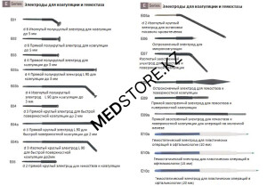 Электроды для коагуляции и бескровного резания (Е01)