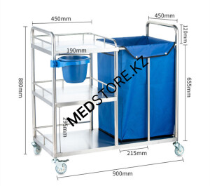 Тележка для уборки помещений комбинированная