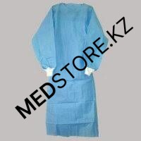 Халат хирургический стерильный 120см, пл.30г (рукав на манжете)