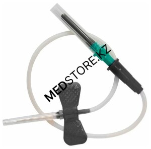 Игла-бабочка для забора образцов с катетером, одноразовая с Люер-адаптером, 22G