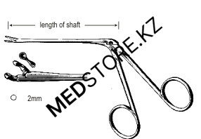 Щипцы для полипов Hartmann Ear Fcps Cup Jaws 2мм 8.5см 44.0182.20