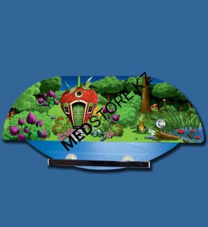 Консоль палатная настенная декоративная Элема-Н КМП1-Д (1200х600х100 мм)