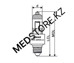 Галогенная лампа 24V 50W Е11 (для светильника СМН-1) DN-39717