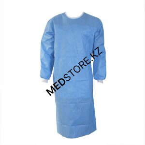 Халат хирургический стерильный 120см, пл.30г (рукав на резинке)