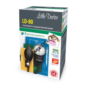Тонометр механический LD-80 со стетоскопом LD PROF+ 56см (3шт детские манжеты)