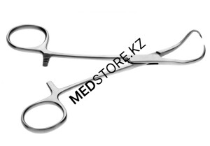 Зажим с кремальерой для операционного белья