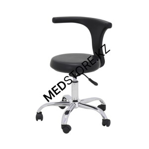 Стул врача с подлокотником, черный