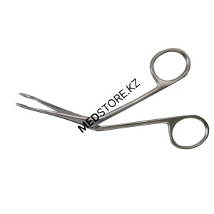 Щипцы тампонные ушные, изогнутые, №2, 140 мм