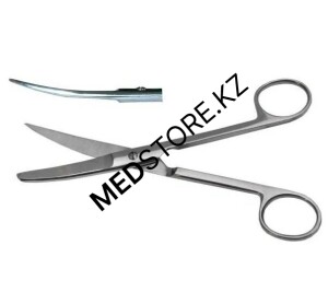 Ножницы с одним острым концом вертикально изогнутые 170 мм