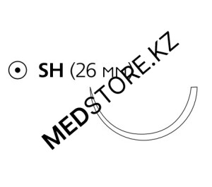 Шовный фиолетовый PDS II М3 (2/0) 70см игла колющая 26мм, w9125H