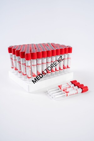 Пробирка вакуумная 2мл без консерванта (красная крышка)
