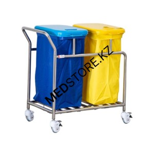 Тележка для перевозки белья двухкамерная