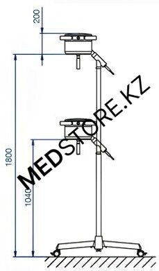 Светильник KaWe MASTERLIGHT 30F (с фокусировкой, газ-лифт). 10.71030.102