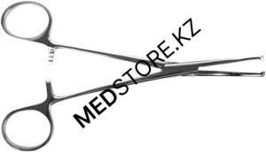 Зажим кровоостанавливающий прямой 1*2-зубый зубчатый №2 160 мм