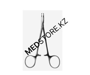 Зажим кровоостанавливающий изогнутый 1*2-зубый зубчатый №3 200 мм