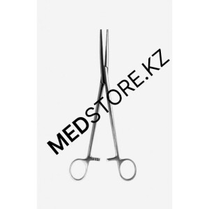 Зажим кровоостанавливающий прямой зубчатый гинекологический №3