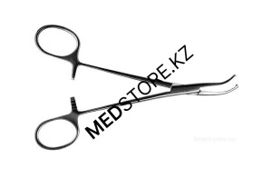 Зажим кровоостанавливающий изогнутый по плоскости типа «Москит» 150 мм