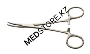 Зажим кровоостанавливающий изогнутый нейрохирургический