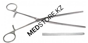 Зажим кишечный прямой эластичный для взрослых 240 мм