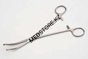 Зажим с кремальерой для крепления белья к брюшине