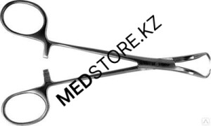 Зажим с кремальерой для операционного белья 146 мм, 14.0739.15