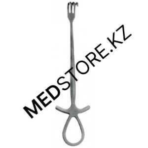 Крючок хирургический 3-х зубый острый № 2 (К-23)