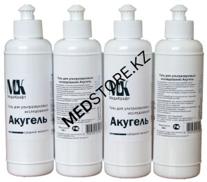 Гель для УЗИ «АКУГЕЛЬ» средней вязкости, бесцветный, 0,25 кг.