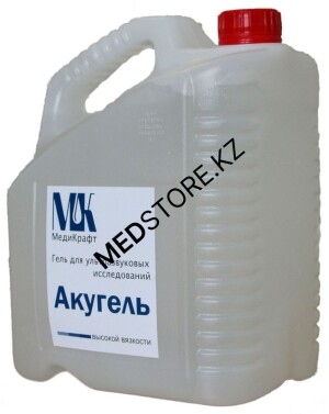 Гель для УЗИ «Акугель» высокой вязкости, бесцветный, 5 кг.