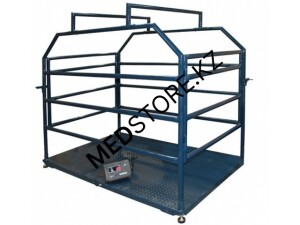 Весы ветеринарные &quot;Живой вес&quot; МП 1000 ВЕД(Ж)А Ф-1 с ограждением