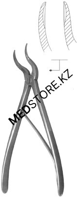 Кусачки костные для операций на позвоночнике с двойным   изгибом Щ-63