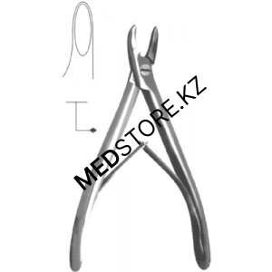 Кусачки для сосцевидного отростка детские (по Люэру,160мм), 28.1220.03