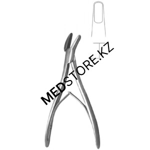 Кусачки нейрохирургические изогнутые по ребру (200 мм), 28.1206.20
