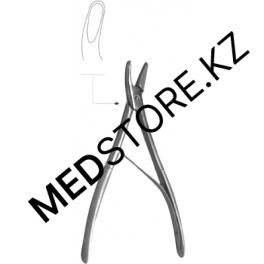 Кусачки нейрохирургические изогнутые по плоскости(220 мм), 28.1198.22