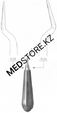 Элеватор зубной штыковидный, дистальный, №1Д, 159 мм, 62.606.02