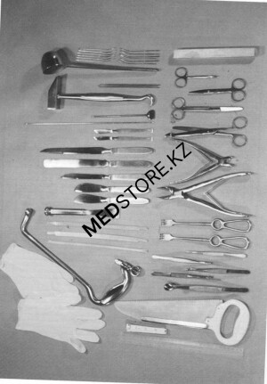 Набор инструментов для вскрытия и исследования трупов (секционный)