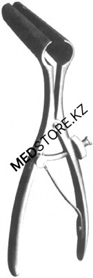 Зеркало ректальное 2-х створчатое со сплошными губками (З-61)