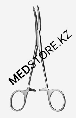 Зажим кровоостанавливающий изогнутый по плоскости