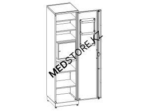 Шкаф медицинский МШ-1-02