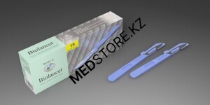 Скальпель Biolancet Budget №25 с защитным колпачком из углеродистой стали
