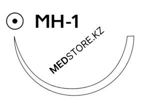 Викрил фиолетовый М4 (1) 75см игла колющая MH-1, W9213