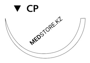 Викрил фиолетовый М4 (1) 75см игла обратно-режущая CP