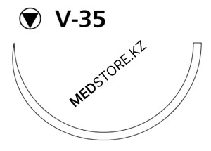 Викрил фиолетовый М4 (1) 90см игла колющая таперкат V-35, W9465