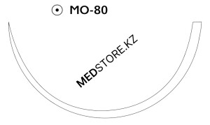 Викрил фиолетовый М4 (1) 100см игла колющая массивная MO-80