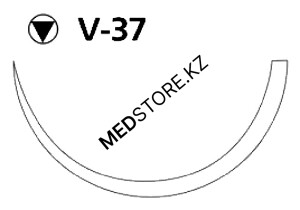 Викрил фиолетовый M3.5 (0) 90см игла таперкат V-37, W9467