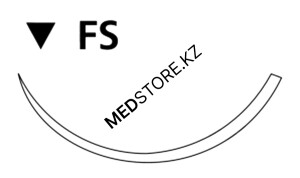 Викрил неокрашенный М2 (3/0) 75см игла обратно-режущая FS