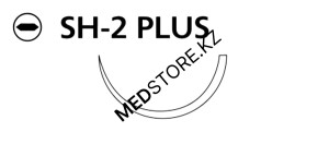 Викрил фиолетовый M1.5 (4/0) 75 см игла колющая SH-2 Plus, W9113