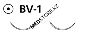 Пролен голубой М0.7 (6/0) 60см две иглы колющие BV-1, W8712