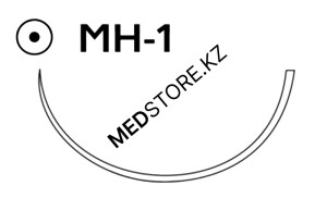 Пролен голубой М3 (2/0) 75см игла колющая MH-1, W295
